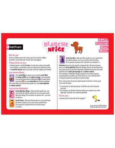 Jeu Blanche Neige - Nathan Jeu Blanche Neige - Nathan