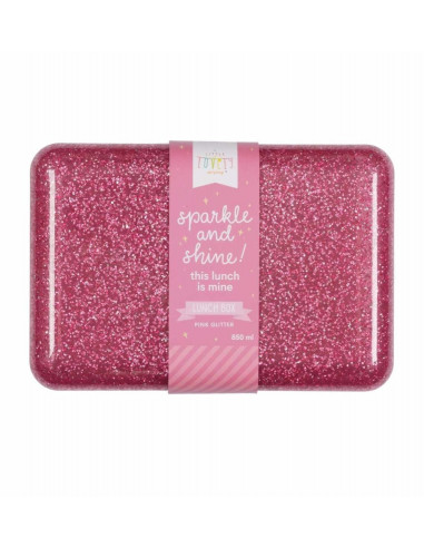 Boite à lunch paillettes rose - A...