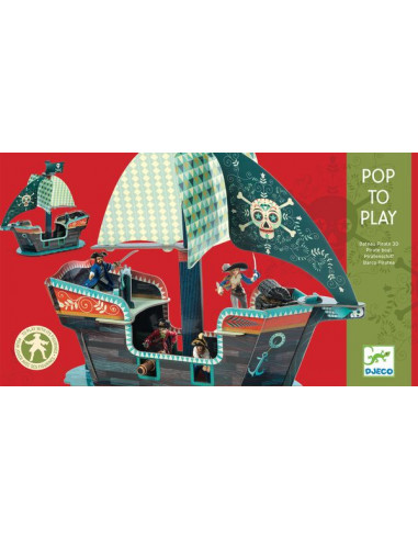 Bateau pirate décor Pop to play 3D -... Bateau pirate décor Pop to play 3D -...