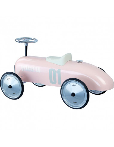 Voiture porteur métal rose tendre -... Voiture porteur métal rose tendre -...