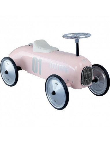 Voiture porteur métal rose tendre -... Voiture porteur métal rose tendre -...