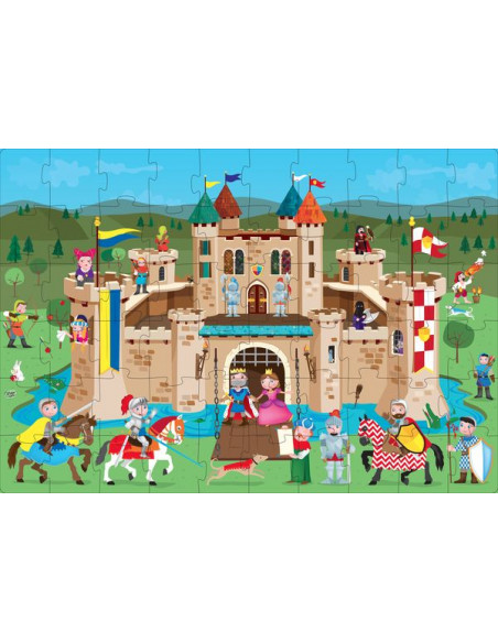 Puzzle magnétique - Puzzle chevalier - Puzzle bébé - 10 pièces