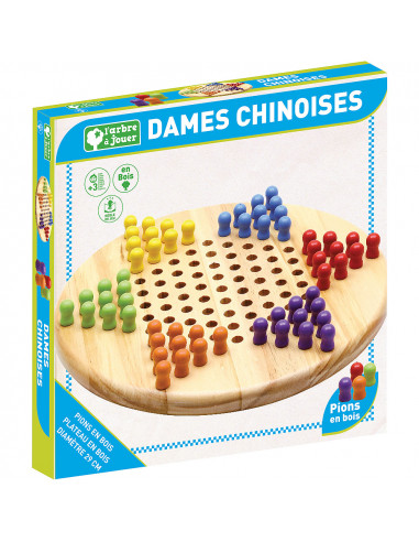 Jeu de dame chinoise en bois Jeu de dame chinoise en bois
