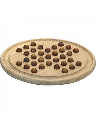 Jeu de solitaire en bois