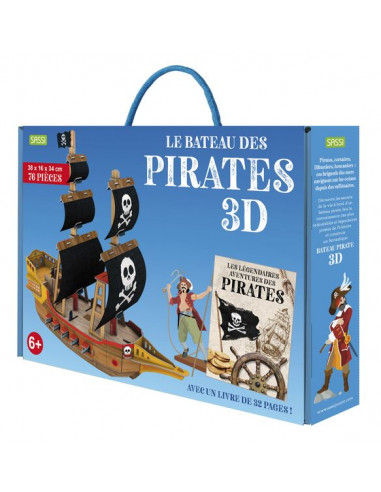 Maquette 3D le bateau de pirates - Sassi