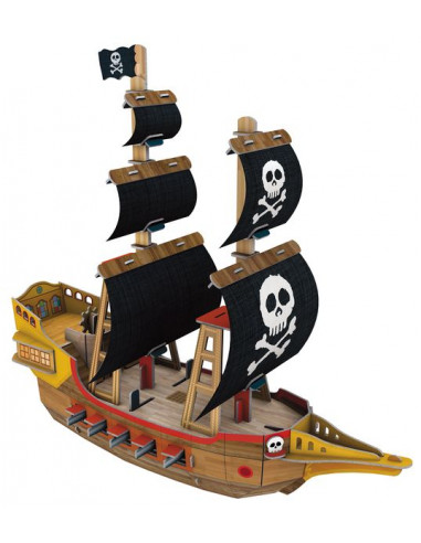 Maquette 3D le bateau de pirates - Sassi Maquette 3D le bateau de pirates - Sassi