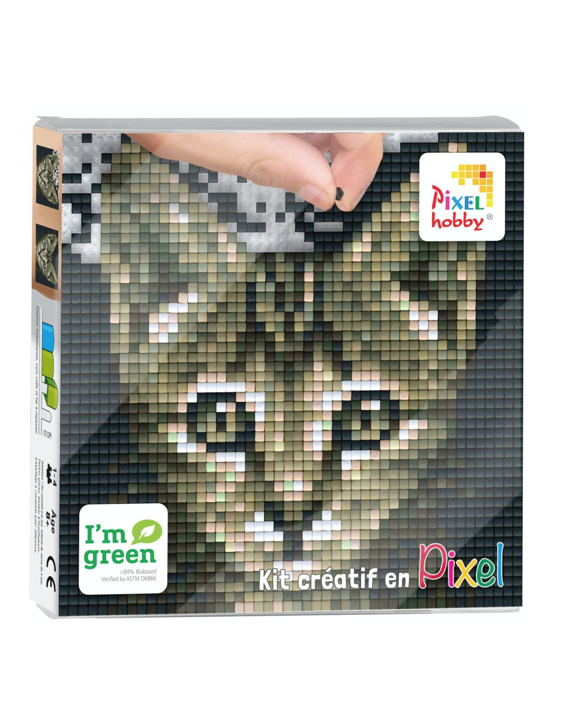Kit Creatif Pixel Chat Tableau 12x12cm Kit Creatif Pixel Chat Tableau 12x12cm