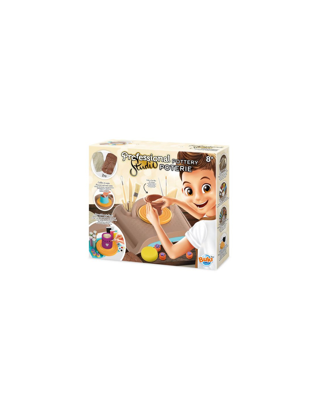 20€67 sur Kit roue poterie Bginners pour enfants avec peintures à l'argile  et outils bricolage jouet - Multicolore - Autre jeux d'imitation - Achat &  prix