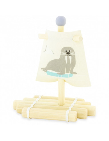 Radeau en bois