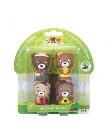 4 personnages famille ours Browny... 4 personnages famille ours Browny...