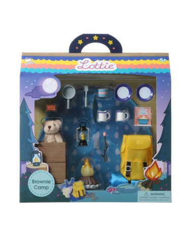 Camping et feu de camp - poupée Lottie Camping et feu de camp - poupée Lottie