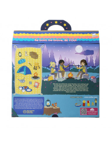 Camping et feu de camp - poupée Lottie Camping et feu de camp - poupée Lottie