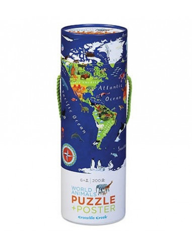 Puzzle et poster World 200 pièces