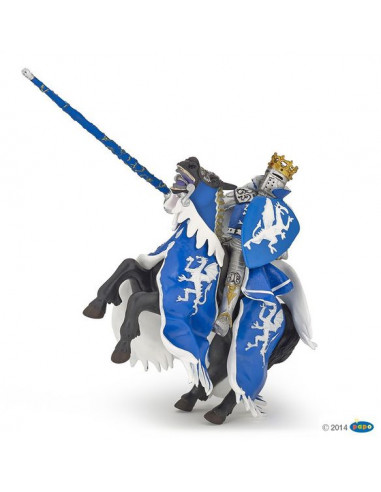 Figurine cheval du roi au dragon bleu... Figurine cheval du roi au dragon bleu...