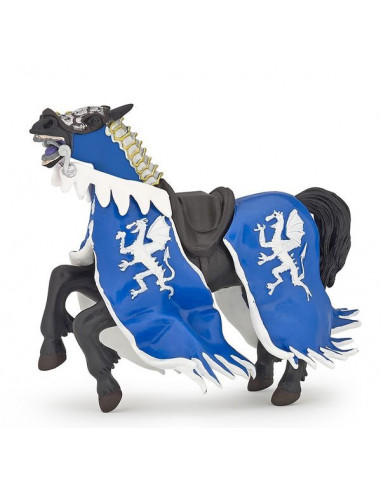 Figurine cheval du roi au dragon bleu...