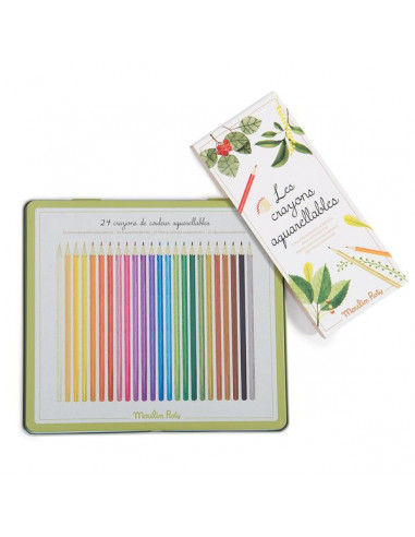 Boîte 24 crayons aquarellables Le... Boîte 24 crayons aquarellables Le...