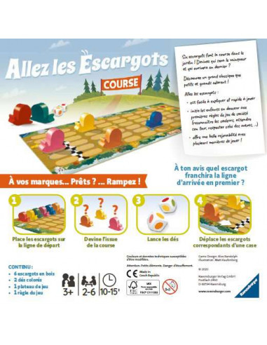 Jeu Allez les escargots - Ravensburger Jeu Allez les escargots - Ravensburger