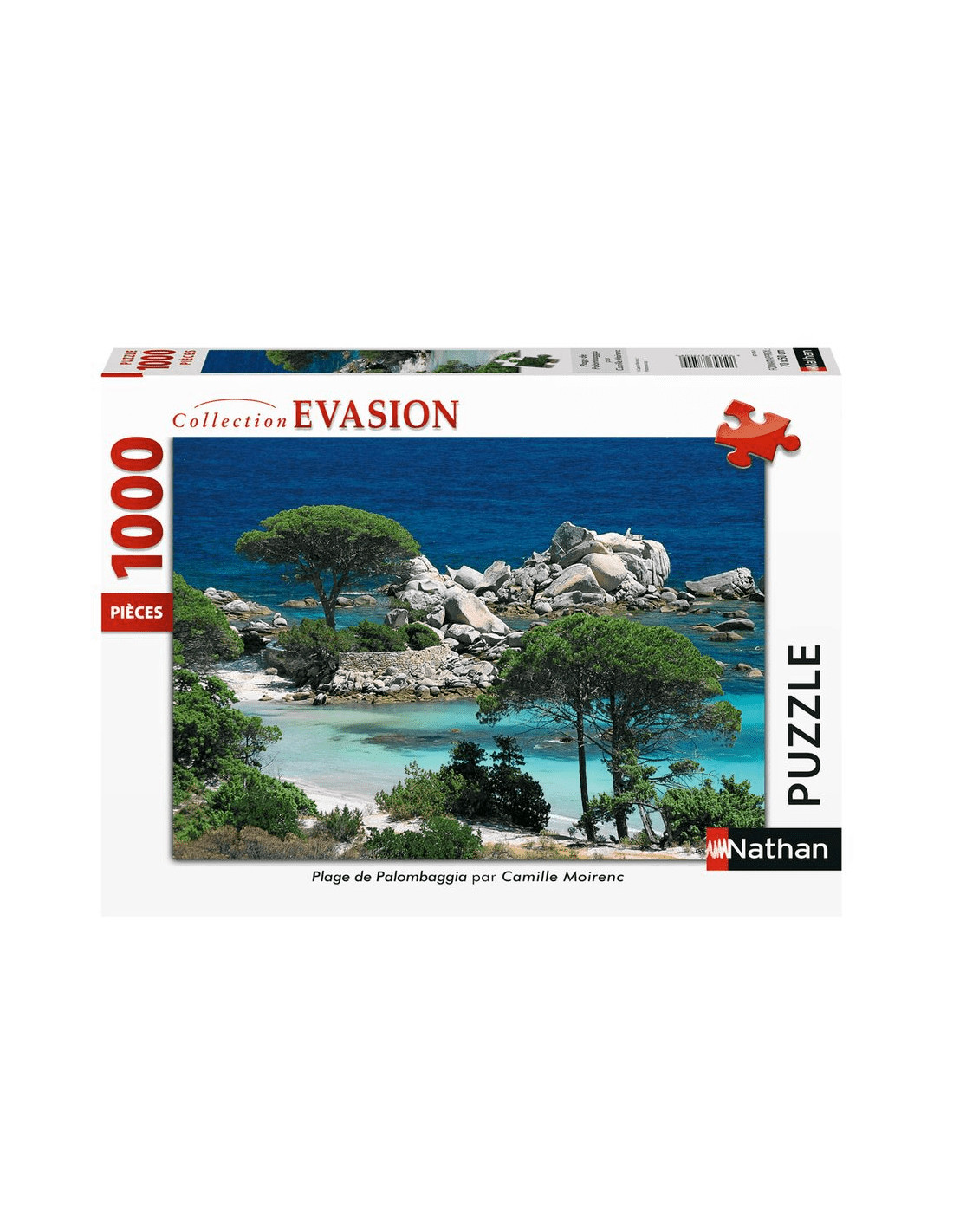 Puzzle 1000 Pieces Plage De Palombaggia Corse Du Sud Nathan