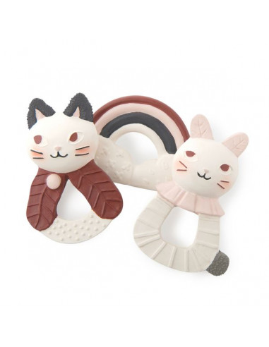 Anneau caoutchouc naturel arc en ciel... Anneau caoutchouc naturel arc en ciel...