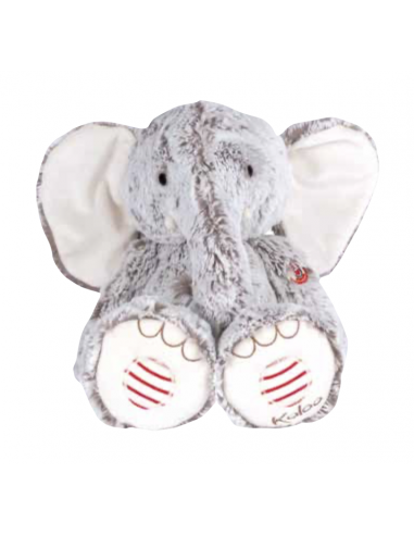 Peluche éléphant Noa 38 cm - Rouge Kaloo