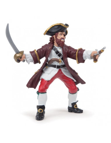 Figurine pirate Barberousse rouge - Papo