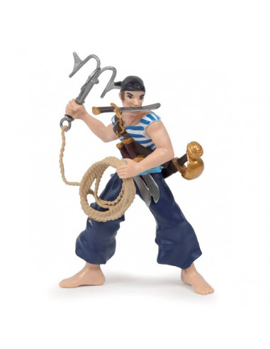 Figurine pirate corsaire au grappin -...