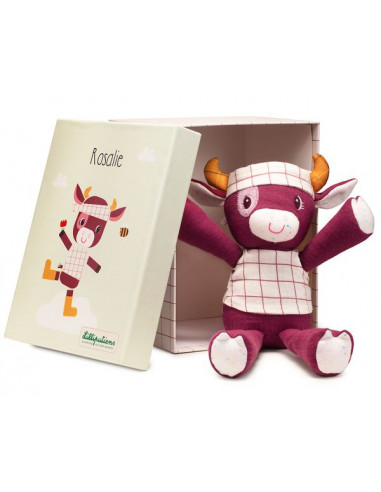 Rosalie peluche en coton bio -...