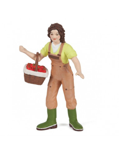 Figurine fermière au panier - Papo Figurine fermière au panier - Papo