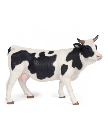 Figurine vache noire et blanche - Papo