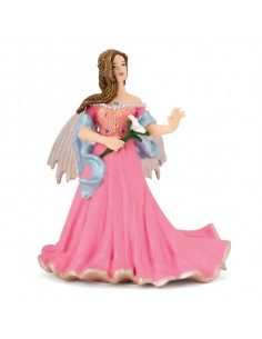 Figurine elfe rose au lys -... 2