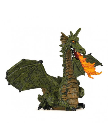 Figurine dragon ailé vert avec... Figurine dragon ailé vert avec...
