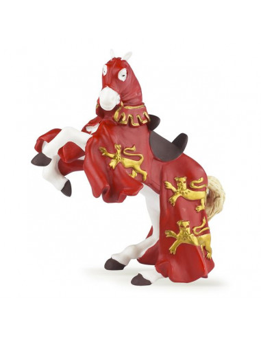 Figurine cheval du roi Richard rouge...