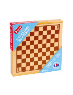 Coffret d'échecs et de dames