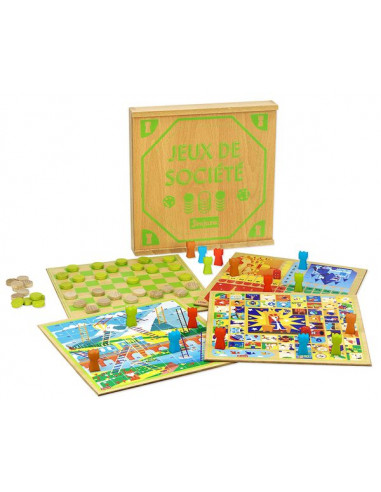 Coffret jeux de société plateaux en...