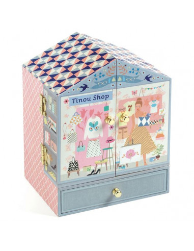 Boîte à bijoux Tinou Shop - Djeco Boîte à bijoux Tinou Shop - Djeco