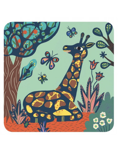 Cartes à gratter grosses bêtes - Djeco Cartes à gratter grosses bêtes - Djeco