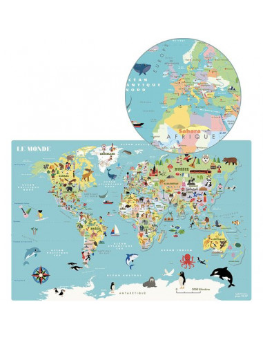 Carte du Monde magnétique Ingela P.... Carte du Monde magnétique Ingela P....