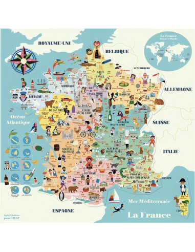 Carte de France magnétique Ingela P....