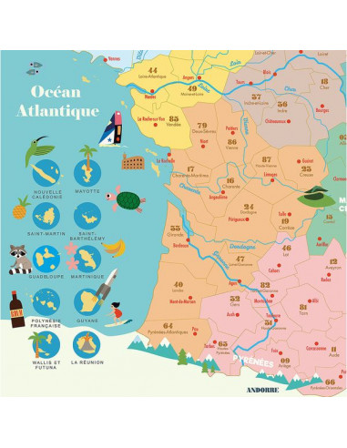 Carte de France magnétique Ingela P.... Carte de France magnétique Ingela P....