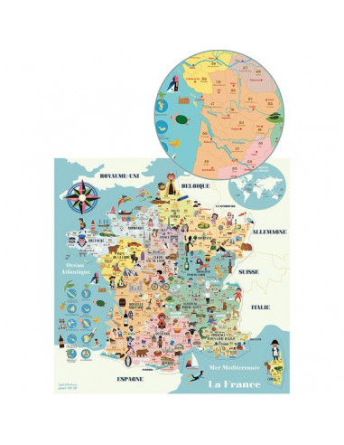 Carte de France magnétique Ingela P.... Carte de France magnétique Ingela P....