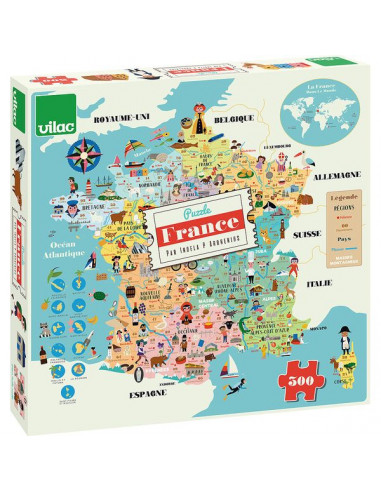 Puzzle carte de France Ingela P....