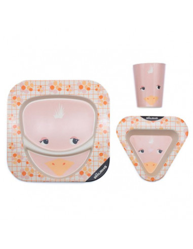 Coffret Repas Bambou Pomelos L Autruche Les Deglingos Coffret Repas Bambou Pomelos L Autruche Les Deglingos