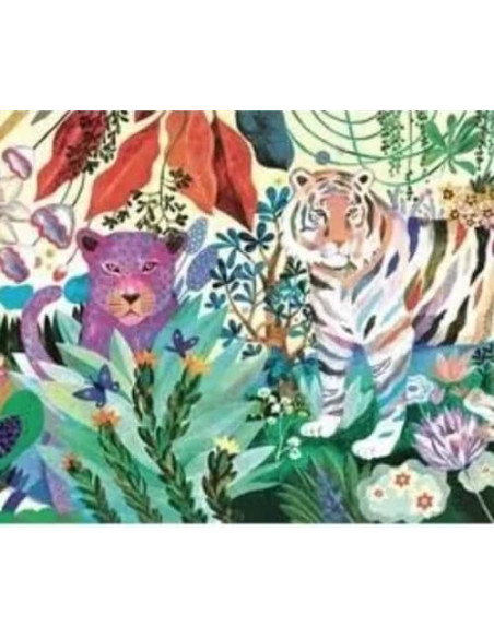 Puzzle - Rainbow tigers - 1000 pc