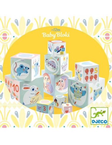 BabyBloki cubes à empiler - Djeco BabyBloki cubes à empiler - Djeco