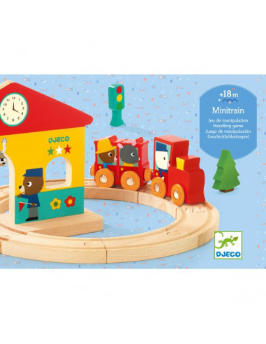 Jeu de manipulation Minitrain - Djeco Jeu de manipulation Minitrain - Djeco