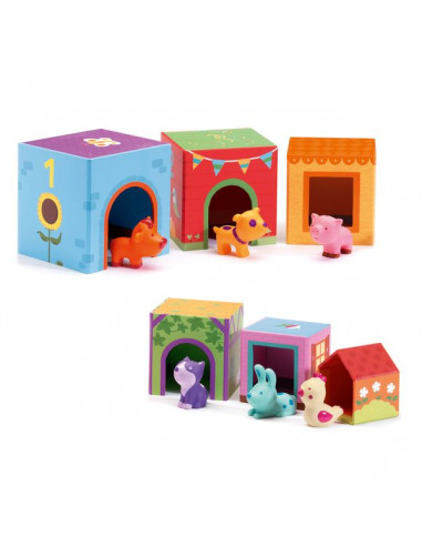 Jeu d'empilage Topanifarm - Djeco Jeu d'empilage Topanifarm - Djeco