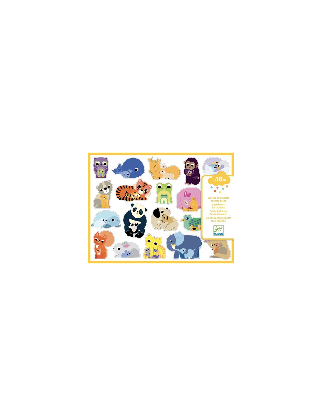 Stickers Pour Les Petits - Avec Des Gommettes Rondes - Loisirs créatifs -  Djeco - FOX & Cie