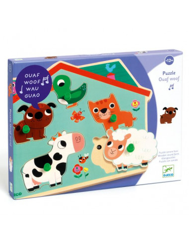 Puzzle sonore ouaf woof - Djeco