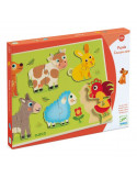 Puzzle bois coucou prairie - Djeco
