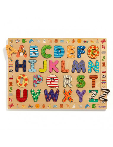 Puzzle alphabet en bois - Djeco